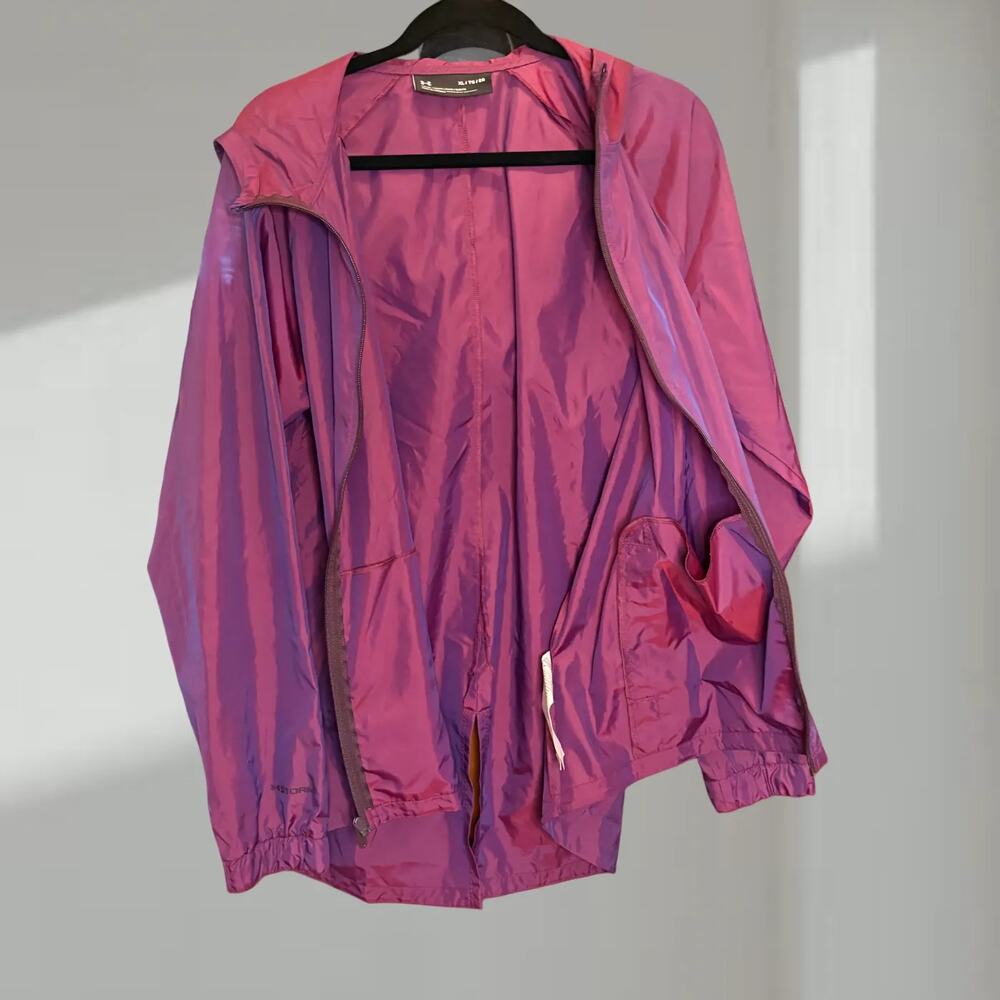 Under Armour Windbreaker Jacket – Holographic Purple/Plum (XL)